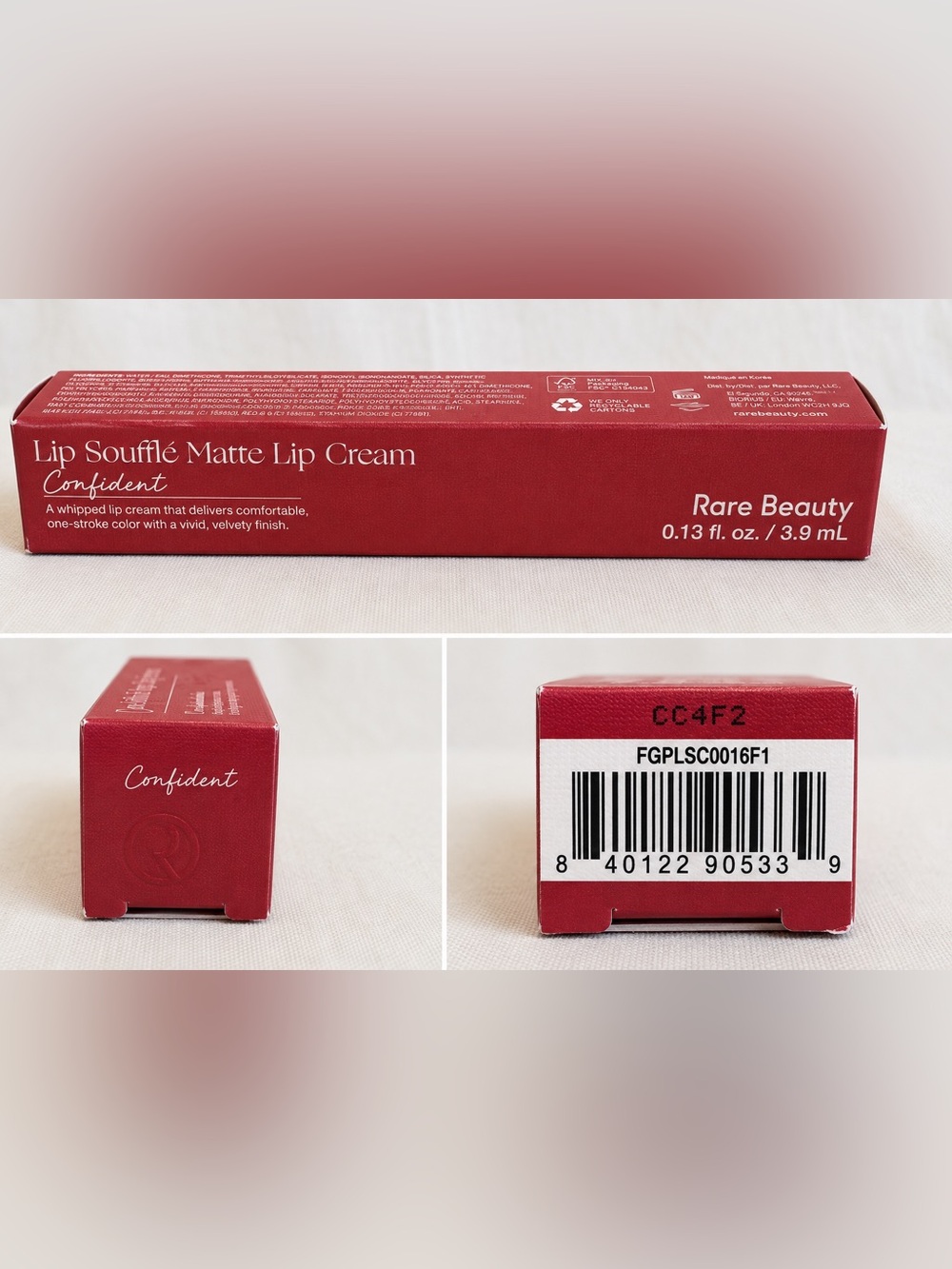 Rare Beauty Lip Soufflé Matte Lip Cream Confident Full Size NEW